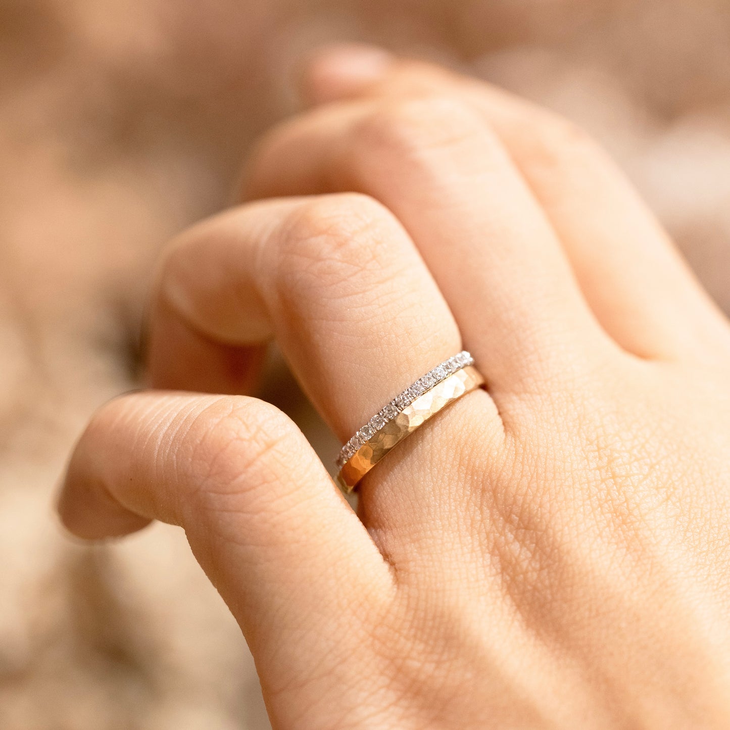 ラボグロウンダイヤモンド ハーフエタニティーリング(SR003)