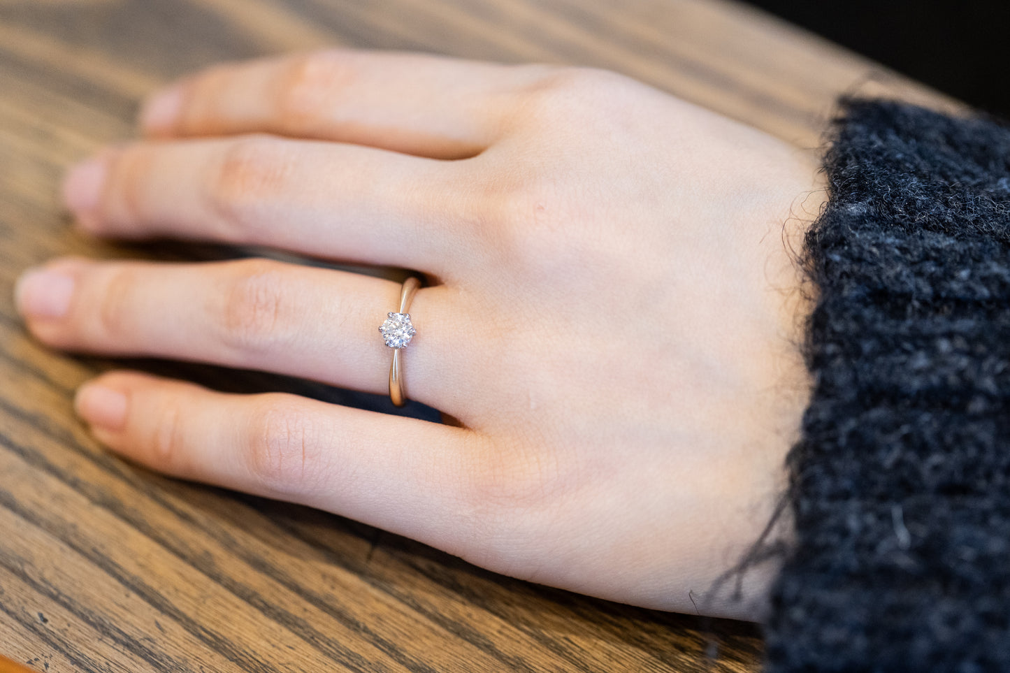 0.3ct(VSクラス)ラボグロウンダイヤモンドリング