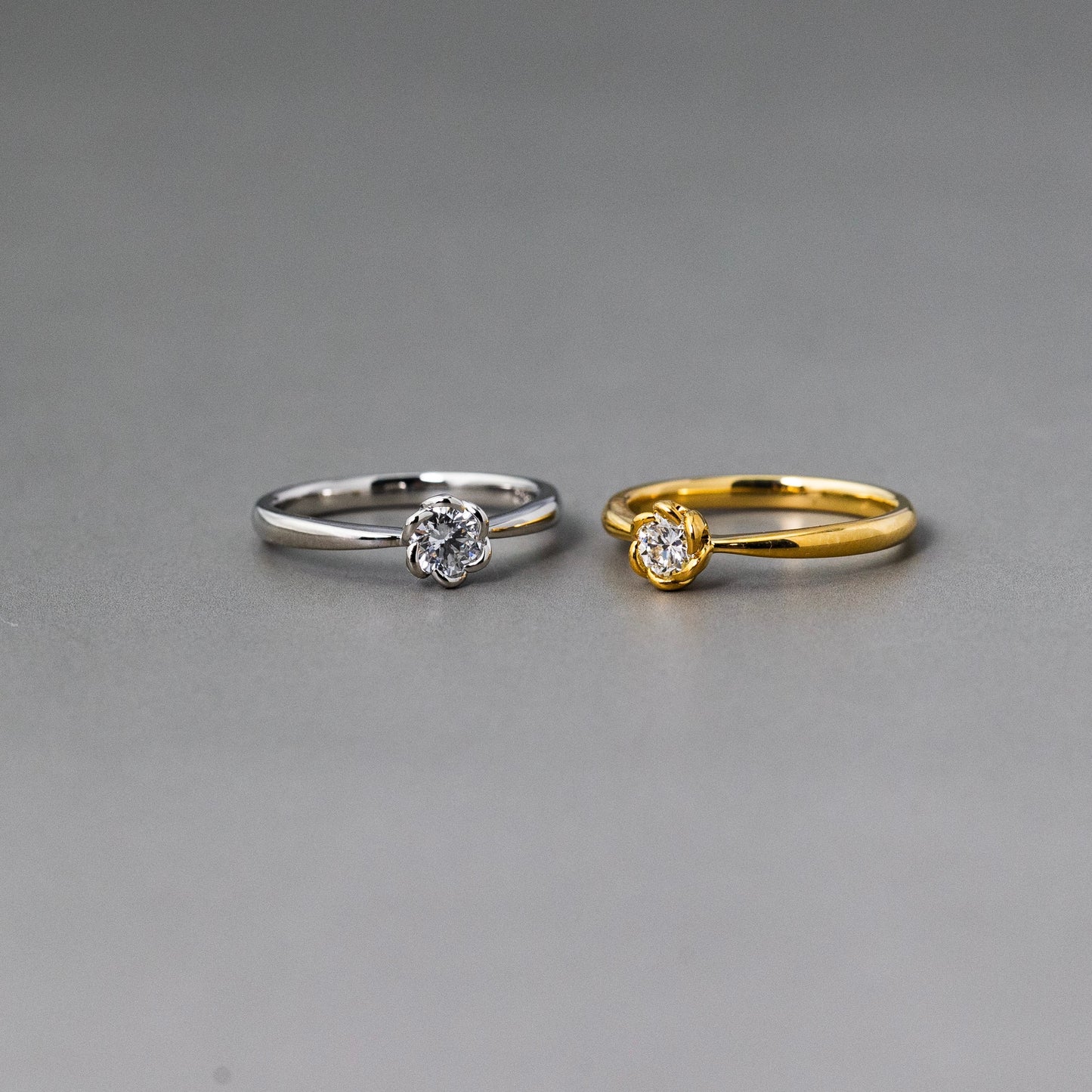 0.2ct(VSクラス)花枠ラボグロウンダイヤモンドリング