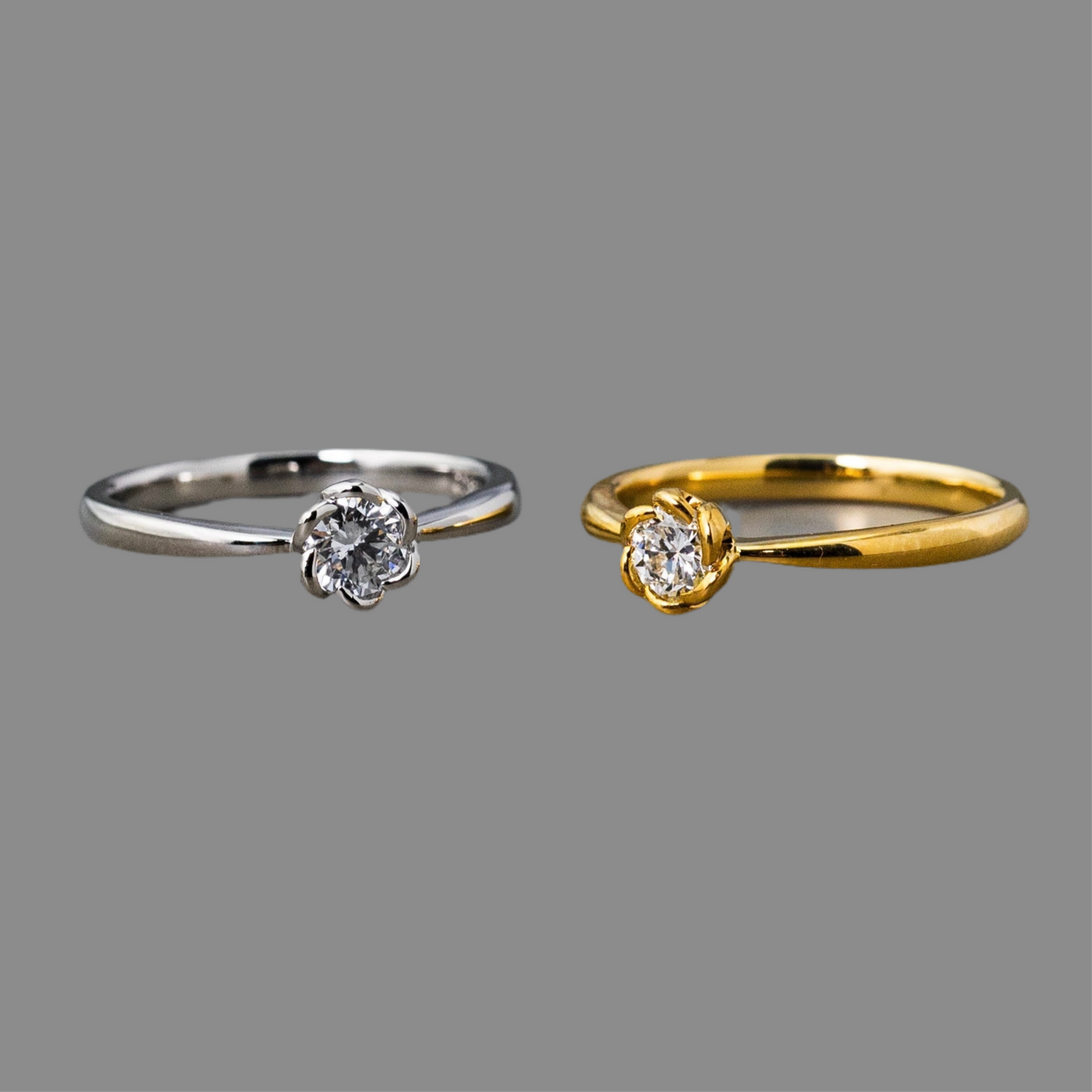 0.2ct(SIクラス)花枠ラボグロウンダイヤモンドリング