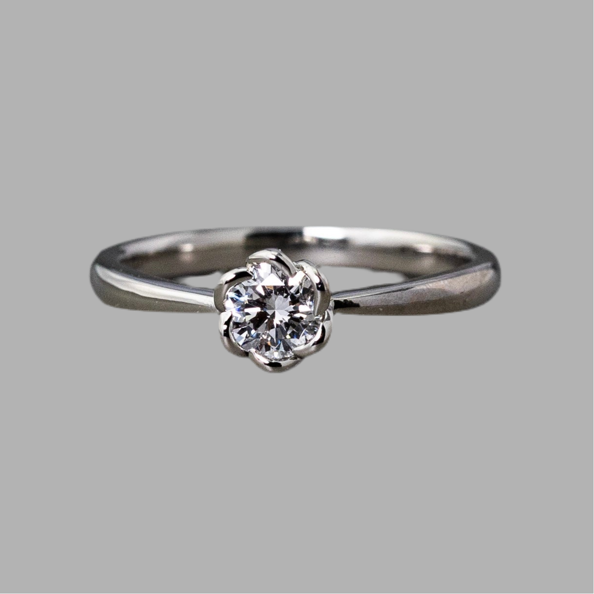 0.2ct(SIクラス)花枠ラボグロウンダイヤモンドリング