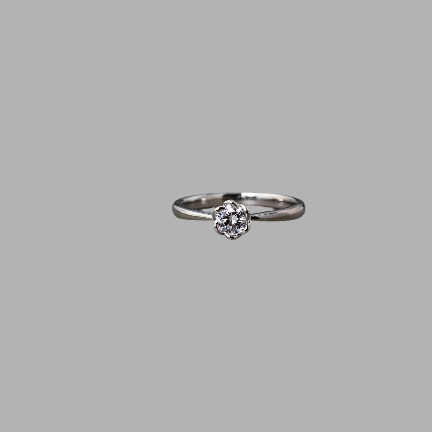0.2ct(SIクラス)花枠ラボグロウンダイヤモンドリング