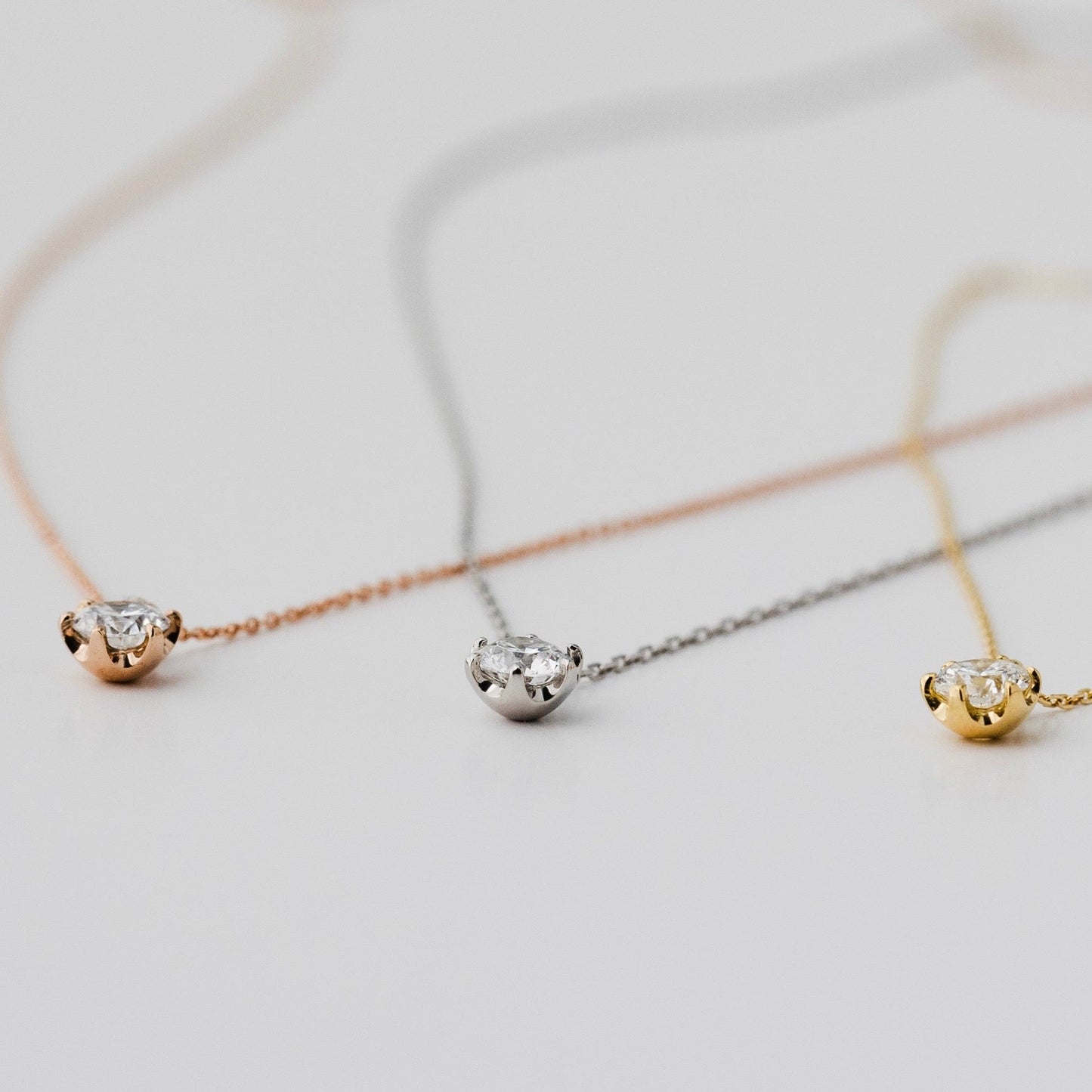 0.3ct(VSクラス)ラボグロウンダイヤモンドネックレスのコピー