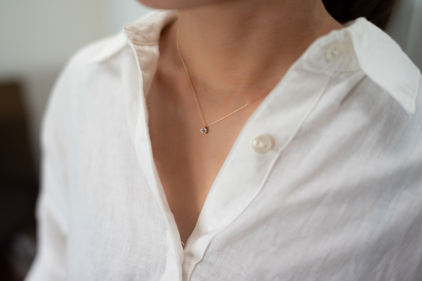 0.3ct(SIクラス)ラボグロウンダイヤモンドネックレス