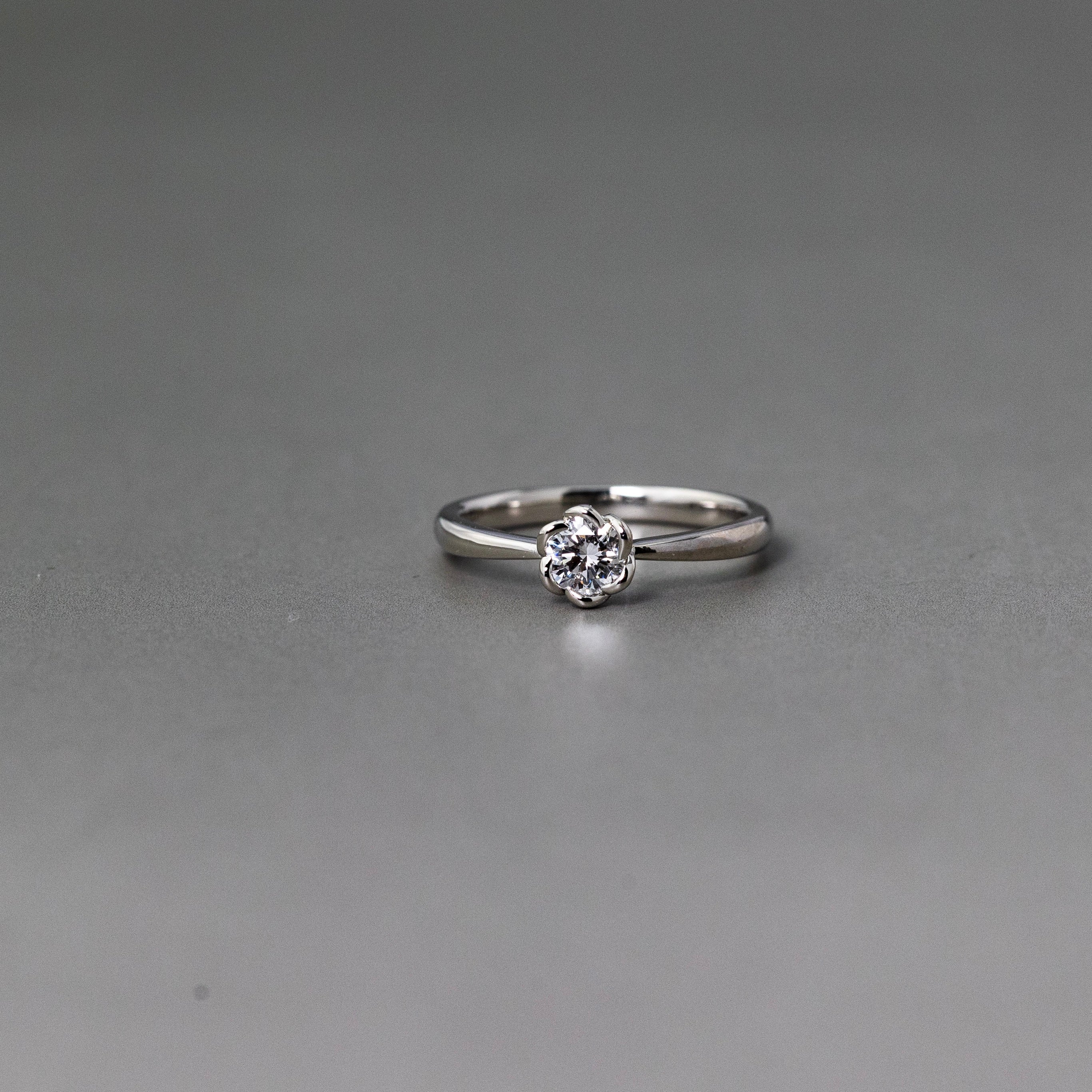 0.2ct（SIクラス）花枠ラボグロウンダイヤモンドリング – diamond 